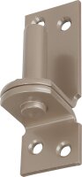 Kloben auf Platte DURAVIS® ⌀ 13 mm, DI-Haken, Material: Stahl, blau verzinkt, Oberfläche: perlbeige RAL 1035
