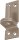 Kloben auf Platte DURAVIS® ⌀ 13 mm, DI-Haken, Material: Stahl, blau verzinkt, Oberfläche: perlbeige RAL 1035