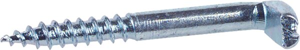 Schraubhaken mit Schlitz und Holzgewinde Art. 7 ø 4,5 x 40 mm, verzinkt, VPE = 100 Stück