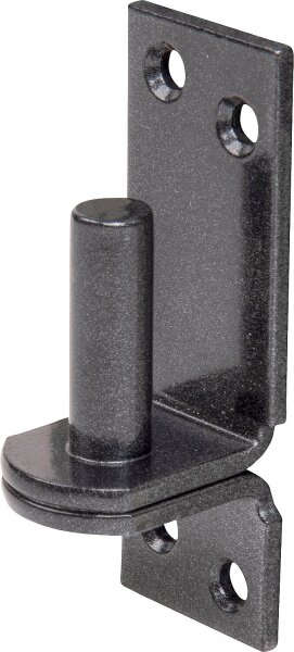 Kloben auf Platte DURAVIS® ⌀ 13 mm, DI-Haken, Material: Stahl, blau verzinkt, Oberfläche: schwarz-diamant