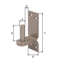 Kloben auf Platte DURAVIS® ⌀ 13 mm, DII-Haken, Material: Stahl, blau verzinkt, Oberfläche: perlbeige RAL 1035