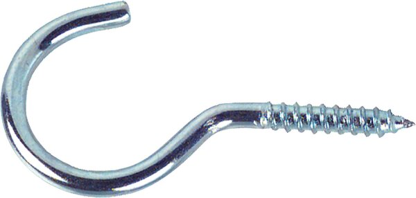 Schraubhaken gebogen Art. 11 L = 60 mm, verzinkt, VPE = 100 Stück