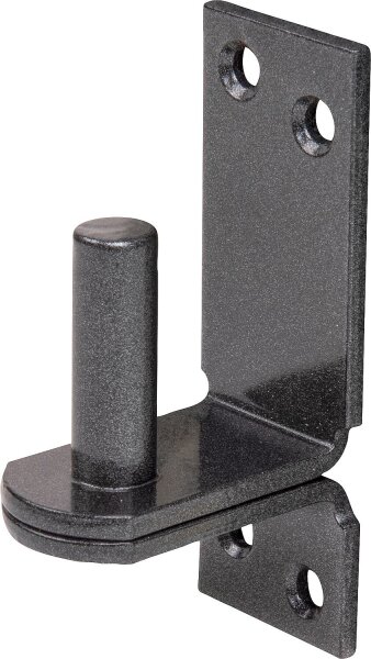 Kloben auf Platte DURAVIS® ⌀ 13 mm, DII-Haken, Material: Stahl, blau verzinkt, Oberfläche: schwarz-diamant
