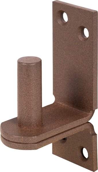 Kloben auf Platte DURAVIS® ⌀ 16 mm,, DII-Haken, Material: Stahl, blau verzinkt, Oberfläche: rostbraun