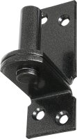 Kloben auf Platte DURAVIS® ⌀ 16 mm, DII-Haken, Material: Stahl, blau verzinkt, Oberfläche: schwarz-diamant
