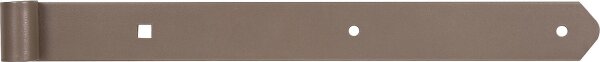 Ladenband DURAVIS® 400 ⌀ 13 mm, gerade, Abschluss abgerundet, Material: Stahl, blau verzinkt, Oberfläche: perlbeige RAL 1035