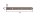Ladenband DURAVIS® 400 ⌀ 13 mm, gerade, Abschluss abgerundet, Material: Stahl, blau verzinkt, Oberfläche: perlbeige RAL 1035