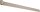 Ladenband DURAVIS® 600 ⌀ 13 mm, gerade, Abschluss abgerundet, Material: Stahl, blau verzinkt, Oberfläche: perlbeige RAL 1035