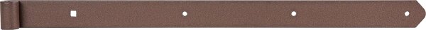 Ladenband DURAVIS® 600 ⌀ 13 mm, gerade, Abschluss abgerundet, Material: Stahl, blau verzinkt, Oberfläche: rostbraun
