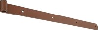 Ladenband DURAVIS® 600 ⌀ 13 mm, gerade, Abschluss abgerundet, Material: Stahl, blau verzinkt, Oberfläche: rostbraun