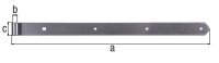 Ladenband DURAVIS® 600 ⌀ 13 mm, gerade, Abschluss abgerundet, Material: Stahl, blau verzinkt, Oberfläche: schwarz-diamant