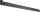 Ladenband DURAVIS® 600 ⌀ 13 mm, gerade, Abschluss abgerundet, Material: Stahl, blau verzinkt, Oberfläche: schwarz-diamant