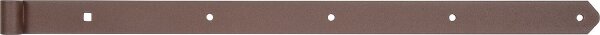Ladenband DURAVIS® 800 ⌀ 16 mm, gerade, Abschluss abgerundet, Material: Stahl, blau verzinkt, Oberfläche: rostbraun