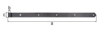 Ladenband DURAVIS® 800 ⌀ 16 mm, gerade, Abschluss abgerundet, Material: Stahl, blau verzinkt, Oberfläche: rostbraun