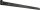 Ladenband DURAVIS® 800 ⌀ 16 mm, gerade, Abschluss abgerundet, Material: Stahl, blau verzinkt, Oberfläche: schwarz-diamant