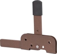 Gartentorfalle DURAVIS® für schmale Rahmenhölzer, Material: Stahl, blau verzinkt, Oberfläche: rostbraun