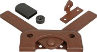 Gartentorfalle DURAVIS® für schmale Rahmenhölzer, Material: Stahl, blau verzinkt, Oberfläche: rostbraun