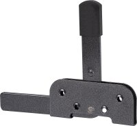 Gartentorfalle DURAVIS® für schmale Rahmenhölzer, Material: Stahl, blau verzinkt, Oberfläche: schwarz-diamant