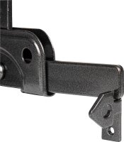 Gartentorfalle DURAVIS® für schmale Rahmenhölzer, Material: Stahl, blau verzinkt, Oberfläche: schwarz-diamant