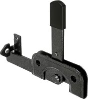 Gartentorfalle DURAVIS® für schmale Rahmenhölzer, Material: Stahl, blau verzinkt, Oberfläche: schwarz-diamant