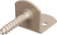 Flechtzaunhalter DURAVIS® L-Form, Material: Stahl, blau verzinkt, Oberfläche: perlbeige RAL 1035