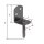 Flechtzaunhalter DURAVIS® L-Form, Material: Stahl, blau verzinkt, Oberfläche: schwarz-diamant