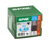 Linsensenkkopfschraube, SPAX® Edelstahl A2 BLAX®,Teilgewinde, T-STAR plus 4,5 x 60 mm, VPE 100