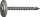 Spenglerschraube, SPAX® mit Dichtung ,Edelstahl A2, 4,5 x 45 mm, Scheibe 15 mm VPE 80