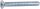Senkschraube Kreuzschlitz H M 6 x 12  DIN 965  4.8 verzinkt   VPE 100