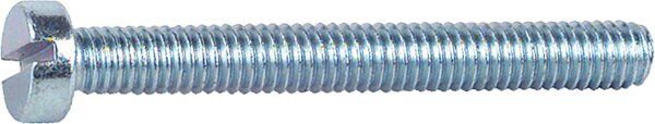 Zylinderschraube 4.8 Schlitz M 6 x 10  DIN 84 verzinkt   VPE 100