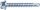 Bohrschraube Sechskantkopf DIN 7504, ø 6,3 mm, L = 19 mm, verzinkt, VPE = 1000 Stück