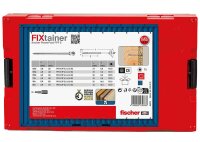 Schraubensortiment, FixTainer PowerFast II, Senkkopf Teilgewinde, Torx® + Bit, 527- teilig