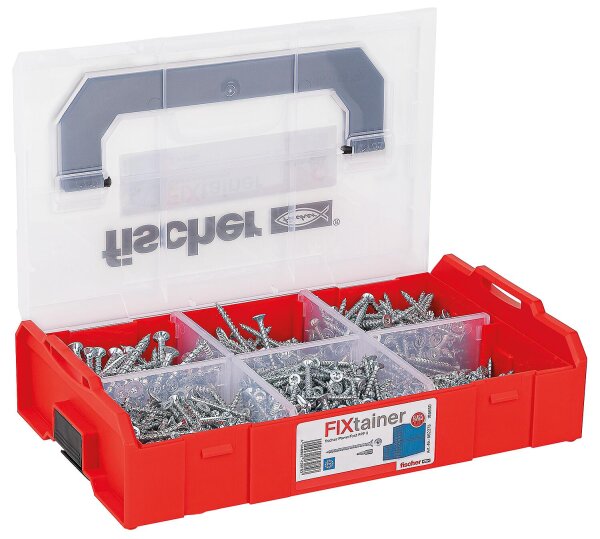 Schraubensortiment, FixTainer PowerFast II, Senkkopf Vollgewinde, Torx® + Bit, 703-teilig