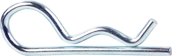 Federstecker, einfach Drahtstärke 4mm verzinkt   VPE 100