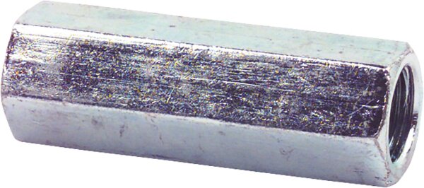 Gewindemuffen sechskant M 10 x 50    SW13 verzinkt    VPE 50
