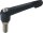 Klemmhebel Kipp mit Aussengewinde M 10 x 20 Niro / Kunststoffgriff