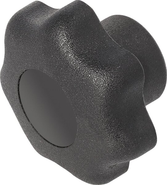 Sterngriff Kipp mit Gewindebuchse Nirosta, M 12, Form K