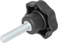 Sterngriff Kipp mit Gewindebolzen M 8 x 40, Form L