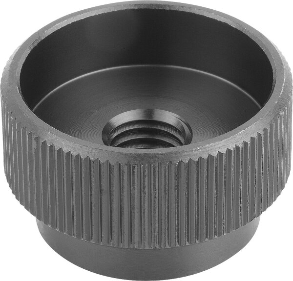 Rändelmutter Kipp DIN 6303 Innengewinde M 12 Stahl