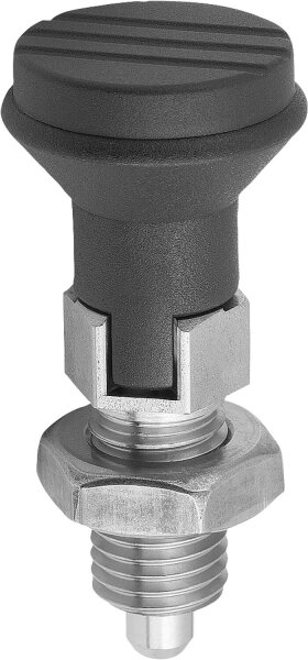 Arretierbolzen Kipp Niro M 16 x 1,5 D=8 Form D