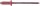 Blindniete Kupfer/Stahl Flachrundkopf Ø 3x8 mm, VPE = 500 Stück