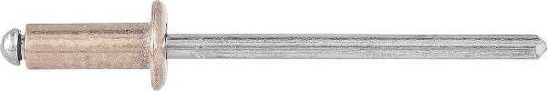 Blindniete Kupfer/Stahl Flachrundkopf Ø 4x10 mm, VPE = 500 Stück