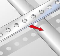 Lochband Stahl verzinkt Breite 17 mm / Rolle a 10 m