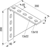 Winkelkonsole WK 200/200