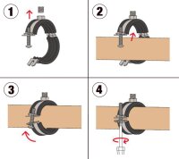 Rohrschelle 2", 56-63 mm, M8