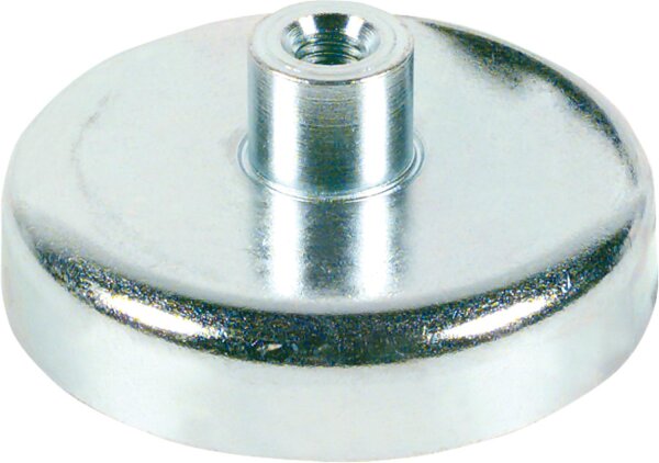 Magnetflachgreifer m. Gewindeb. max. Einsatztemp. 200°C Abm. 32 x 15 mm, 1 Stück