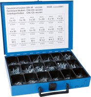 Sortimentenkoffer bestückt: Gewindeschrauben DIN 84...