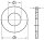 Kotflügelscheibe verzinkt Abm. 4,3 x 20 x 1,25 mm VPE = 100 Stück