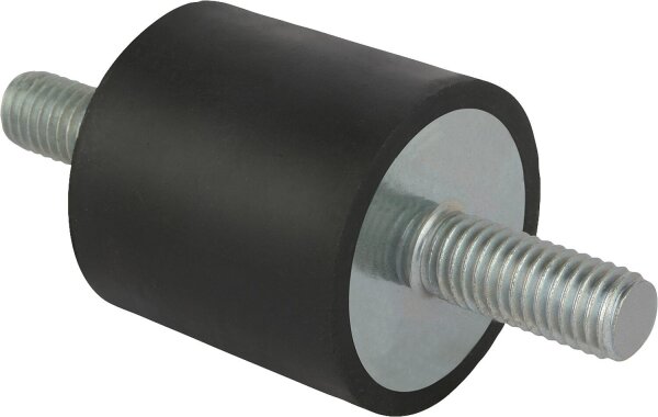 GUMMIPUFFER TYP A 50 x 30 mm, AG/AG M 10 x 28 mm