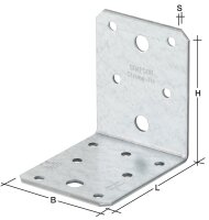 Winkelverbinder ohne Rippe 88 mm